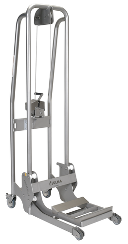 Stainless Steel Manual Load Stacker 220 Lb. Capacity Silver