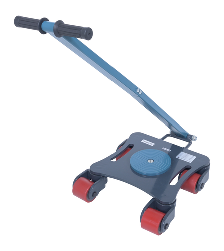 Steel Multi Direction Machinery Skate 12 In. Length x 12 In. Width x 4-7/16 In. Height 6,600 Lb. Capacity Blue and Gray