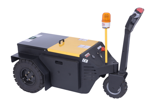 Steel Heavy Duty Electric Powered Tugger 12,000 Lb. Pulling Capacity Yellow