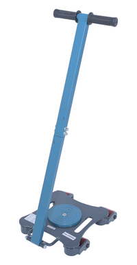 Thumbnail for Steel Multi Direction Machinery Skate 12 In. Length x 12 In. Width x 3-1/2 In. Height 2,200 Lb. Capacity Blue and Gray