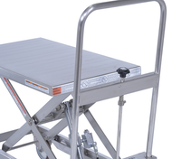 Thumbnail for Stainless Steel Hydraulic Cart 15-3/4 In. x 27-1/2 In. 330 Lb. Capacity Silver