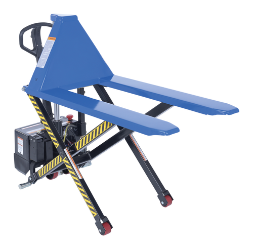 Steel DC Powered Tote Lift Photo Eye 62-1/4 In. x 29 In. x 51-1/4 In. 3000 Lb. Capacity Blue