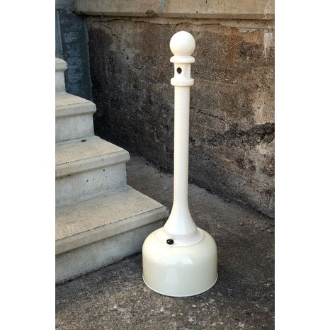2-Gallon Steel Butt Can with Poly Tube - Beige - Model 1202BEI