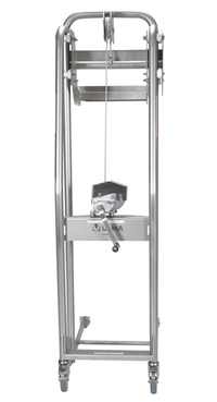 Thumbnail for Stainless Steel Manual Load Stacker 220 Lb. Capacity Silver