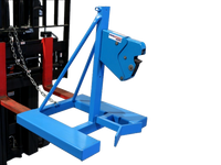 Thumbnail for MORSPEED 1000 Fork-mount single upright drum handler. One set of jaws to grip the drum top rim.