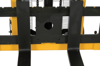Thumbnail for Steel Manual Stacker Adjustable Forks/Legs 2,200 Lb. Capacity Black