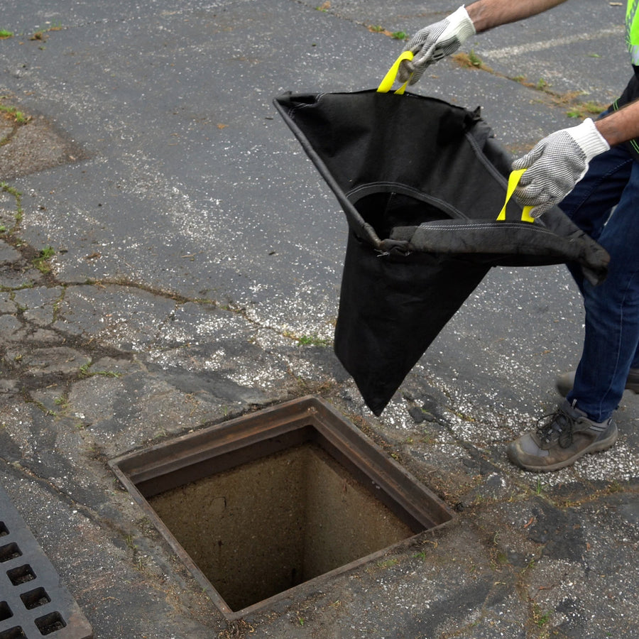 Rectangular, Cone Style Storm Sentinel® Catch Basin Insert, Adjustable, Black - 16x20 (41x51) in. (cm.)