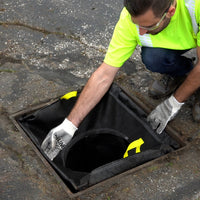Thumbnail for Rectangular, Cone Style Storm Sentinel® Catch Basin Insert, Adjustable, Black - 25x25 (64x64) in. (cm.)