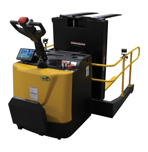 Steel Portable Pallet Inverter 40 In. to 88 In Fork Opening 3000 Lb. Capacity Yellow/Black