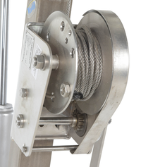 Thumbnail for Stainless Steel Winch Truck Jib Crane 52 In. Reach 1,000 Lb. Extended Capacity Silver