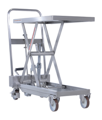 Thumbnail for Stainless Steel Hydraulic Cart 15-3/4 In. x 27-1/2 In. 330 Lb. Capacity Silver