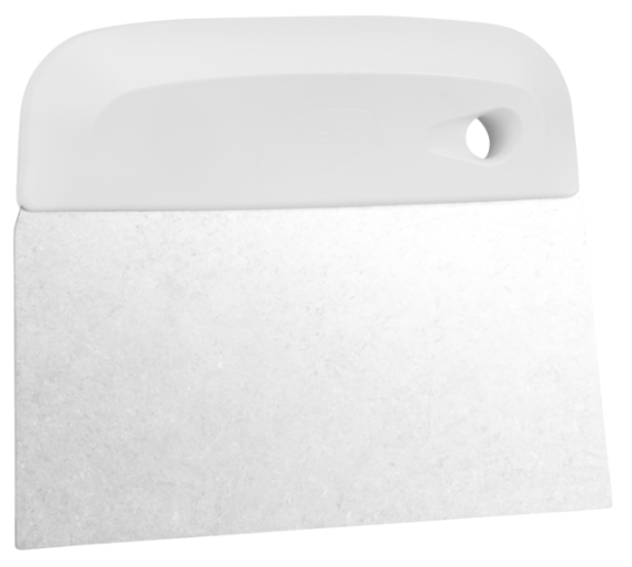 Dough Cutter/Scraper, Stainless Steel Blade, Flexible, 146 mm, White
