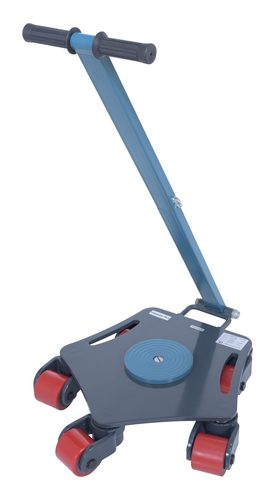 Steel Multi Direction Machinery Skate 18 In. Length x 17-1/2 In. Width x 4-7/16 In. Height 8,800 Lb. Capacity Blue and Gray