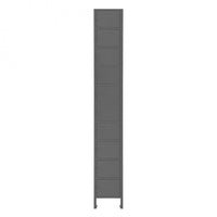 Thumbnail for Cell Phone Locker, 20 Gauge, 9 x 9 x 66-9/16, 10 Tiers, Gray