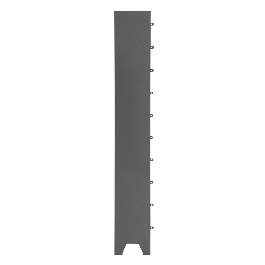 Cell Phone Locker, 20 Gauge, 9 x 9 x 66-9/16, 10 Tiers, Gray