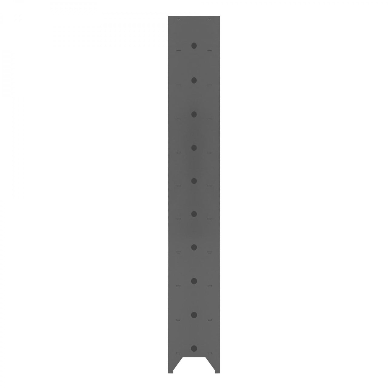 Cell Phone Locker, 20 Gauge, 9 x 9 x 66-9/16, 10 Tiers, Gray