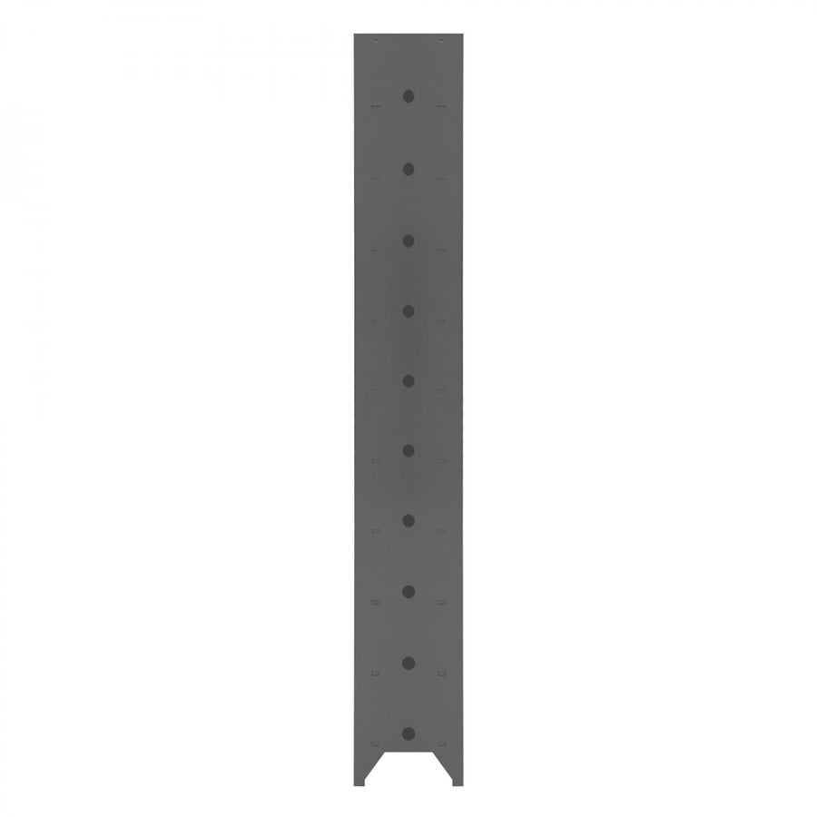 Cell Phone Locker, 20 Gauge, 9 x 9 x 66-9/16, 10 Tiers, Gray