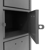 Thumbnail for Cell Phone Locker, 20 Gauge, 9 x 9 x 66-9/16, 10 Tiers, Gray