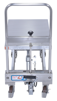 Thumbnail for Stainless Steel Hydraulic Cart 15-3/4 In. x 27-1/2 In. 330 Lb. Capacity Silver