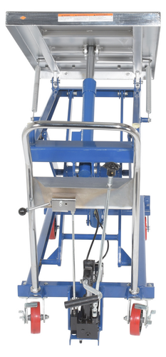 Steel Lift and Tilt Carts with Sequence Select 22 In. x 33-1/2 In. 1000 Lb. Capacity Blue