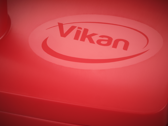 Vikan Compact Lobby Dustpan, 11.6", Red