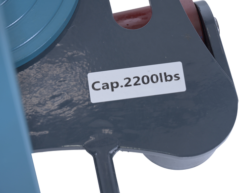 Steel Multi Direction Machinery Skate 12 In. Length x 12 In. Width x 3-1/2 In. Height 2,200 Lb. Capacity Blue and Gray