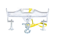 Thumbnail for Steel Double Swivel Hoist Optioning Hook 2 In x 23-3/16 In x 14-1/2 In 4000 Lb. Capacity Silver