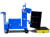Thumbnail for Extended Reach Drum Palletizer for RIMMED drum. Has 12V Battery Power lift to raise drum up to 19
