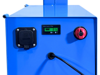 Thumbnail for Extended Reach Drum Palletizer for RIMMED drum. Has 12V Battery Power lift to raise drum up to 19