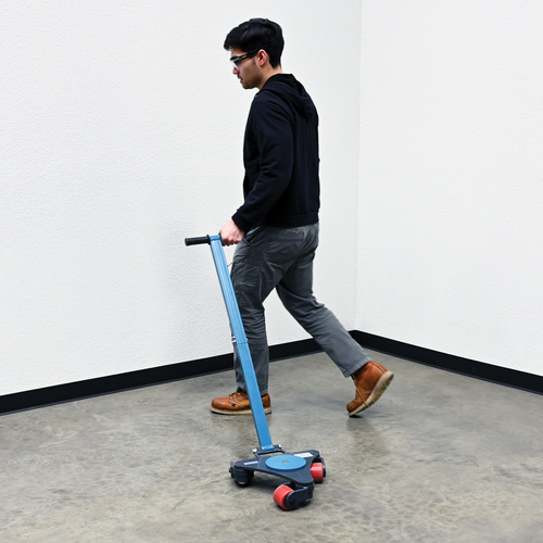 Steel Multi Direction Machinery Skate 15 In. Length x 13 In. Width x 4-7/16 In. Height 4,400 Lb. Capacity Blue and Gray
