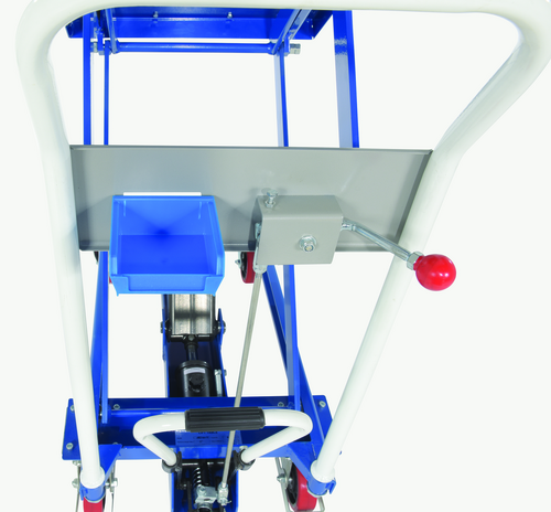 Steel Lift and Tilt Carts with Sequence Select 19-1/2 In. x 30 In. 400 Lb. Capacity Blue