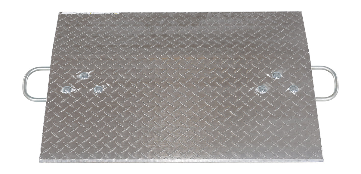 30" x 24" Aluminum Hand Truck Dockplate w/ 500-lbs Capacity