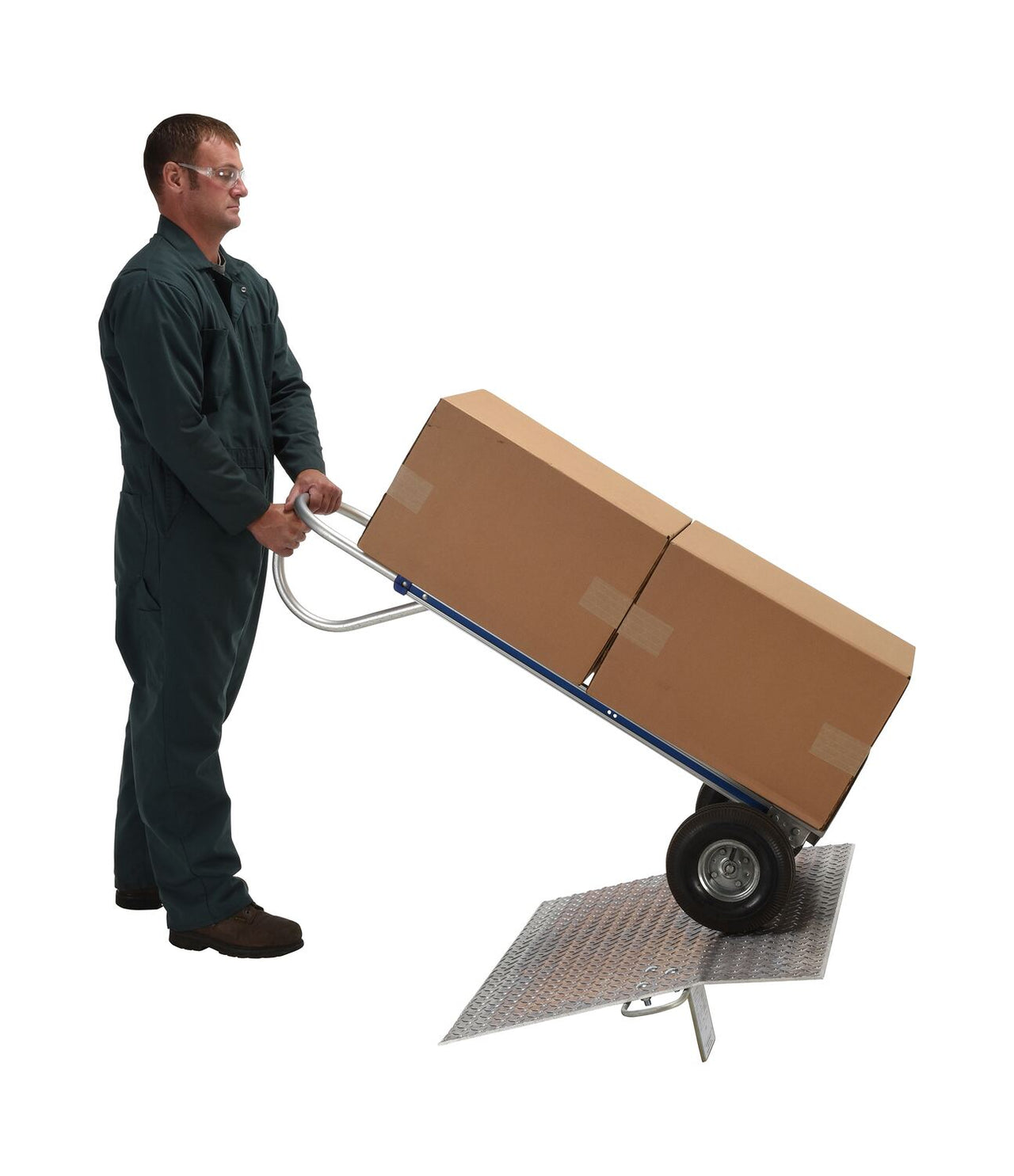 36" x 30" Aluminum Hand Truck Dockplate w/ 500-lbs Capacity