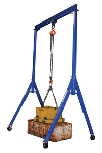 Thumbnail for Adjustable 6,000 Cap Steel Gantry Crane w/ Length/Height: 10'/8