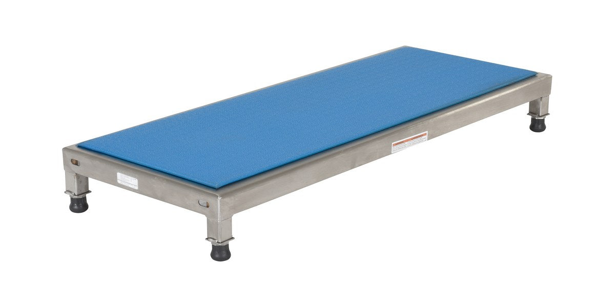 19" x 48" Stainless Steel Light-Duty Adjustable Ergo-Mat Work Mate Stand