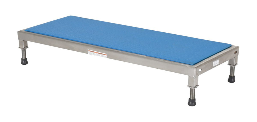 19" x 48" Stainless Steel Light-Duty Adjustable Ergo-Mat Work Mate Stand