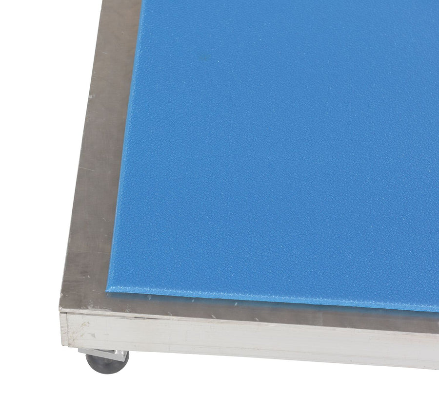 19" x 48" Stainless Steel Light-Duty Adjustable Ergo-Mat Work Mate Stand