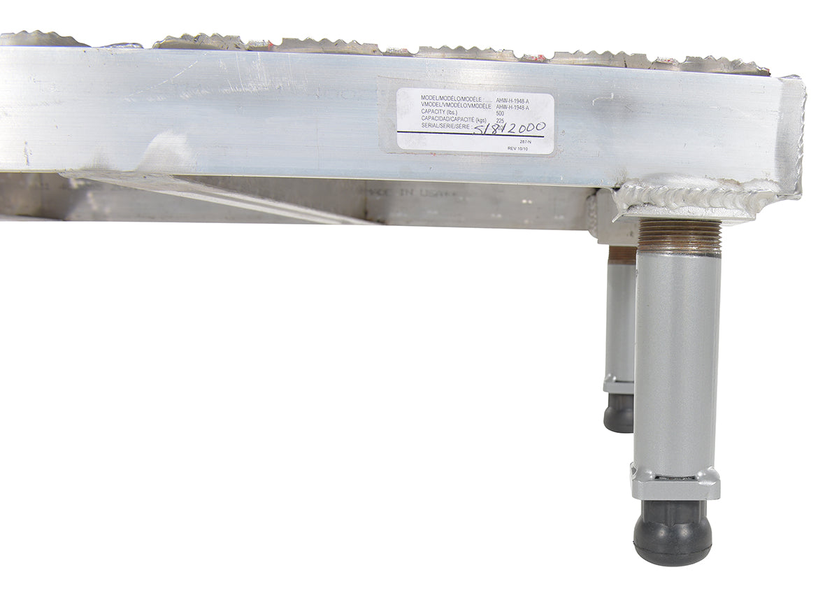 19" x 48" Aluminum Heavy-Duty Adjustable Serrated Work Mate Stand