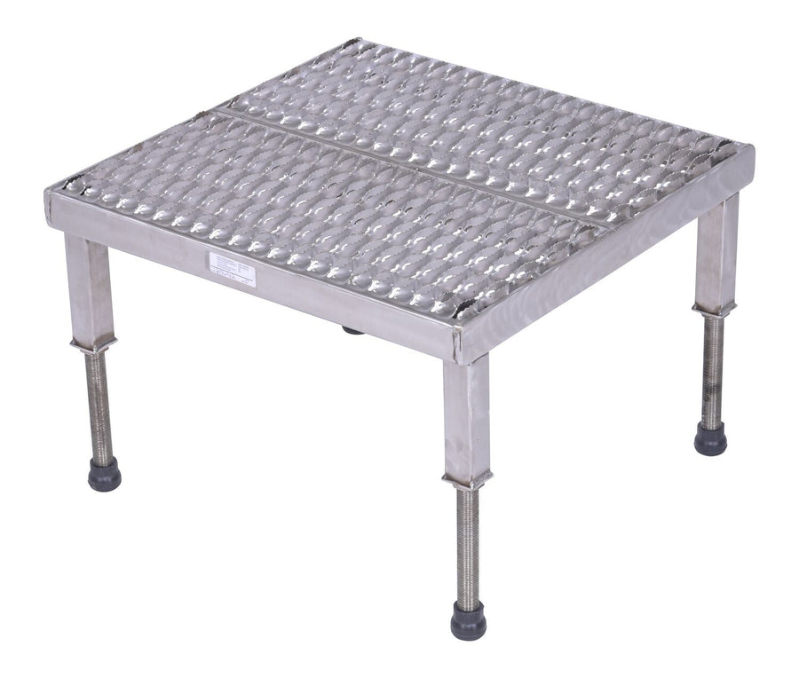 24" x 24" Stainless Steel Heavy-Duty Adjustable Serrated Work Mate Stand