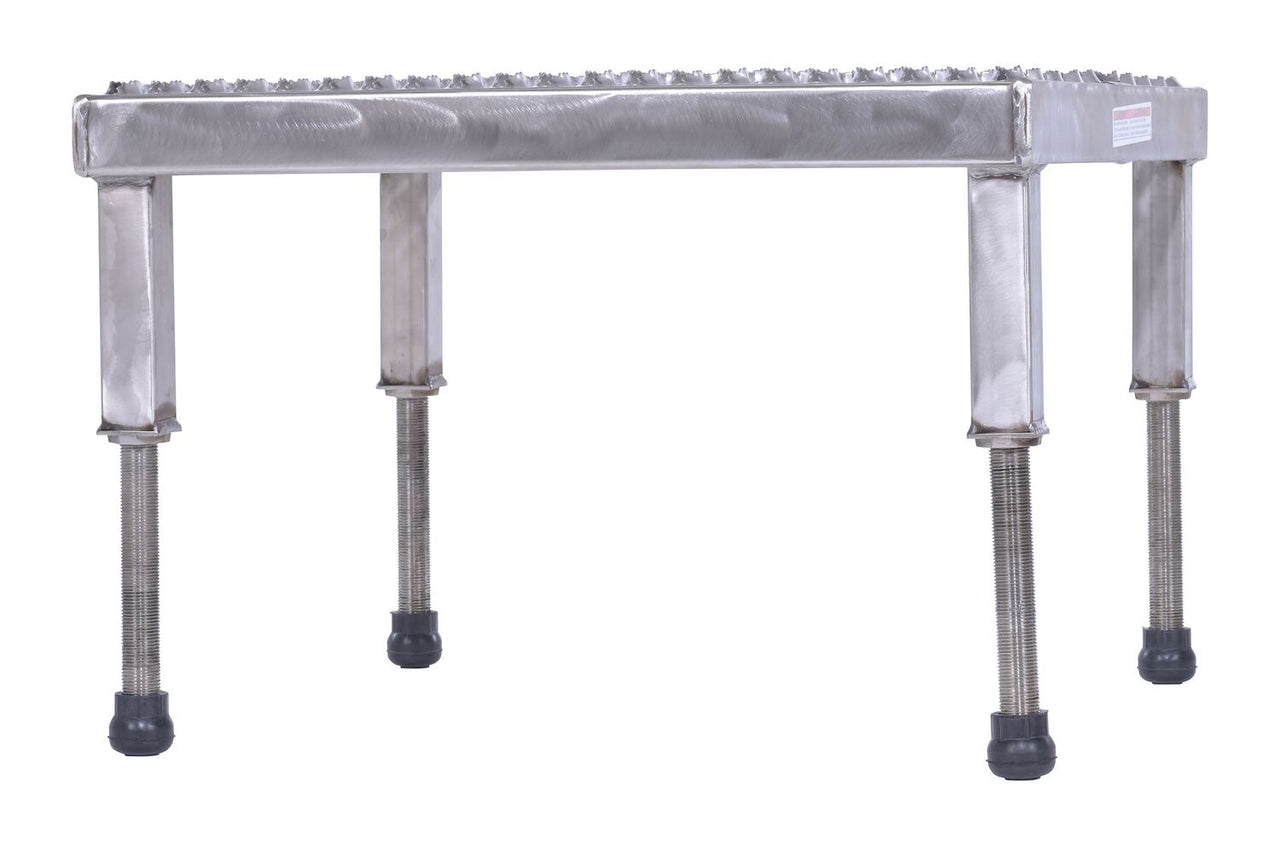 24" x 24" Stainless Steel Heavy-Duty Adjustable Serrated Work Mate Stand