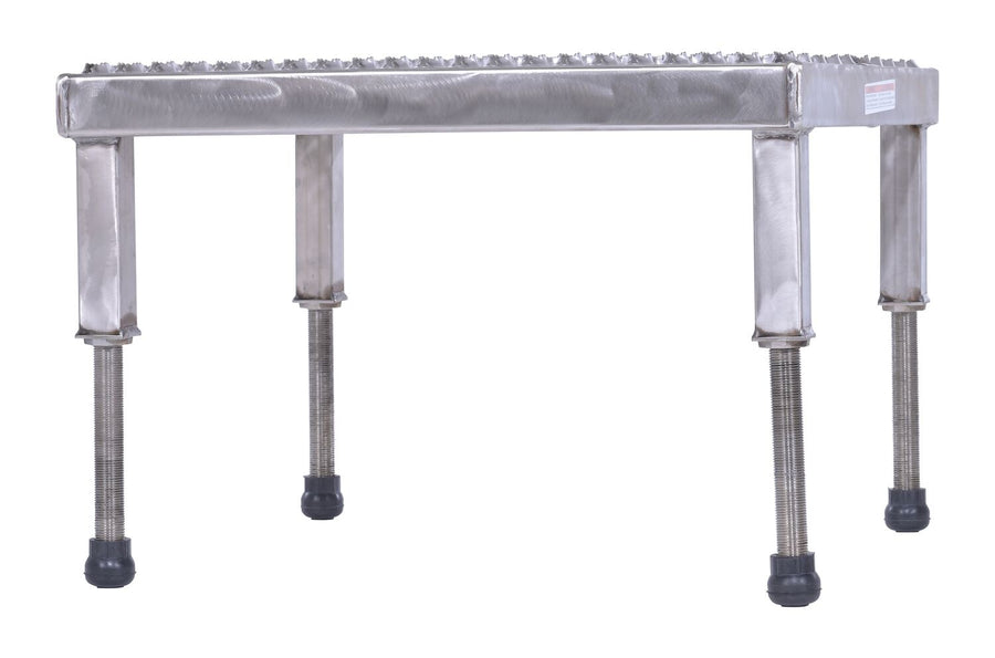 24" x 24" Stainless Steel Heavy-Duty Adjustable Serrated Work Mate Stand