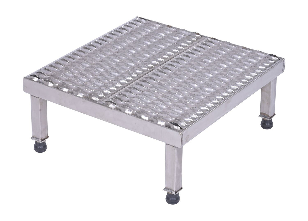24" x 24" Stainless Steel Heavy-Duty Adjustable Serrated Work Mate Stand