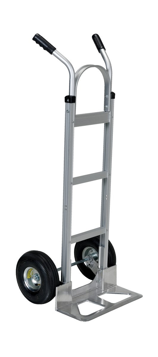 ALUMINUM HAND TRUCK W/ PNEUMATIC WHEELS