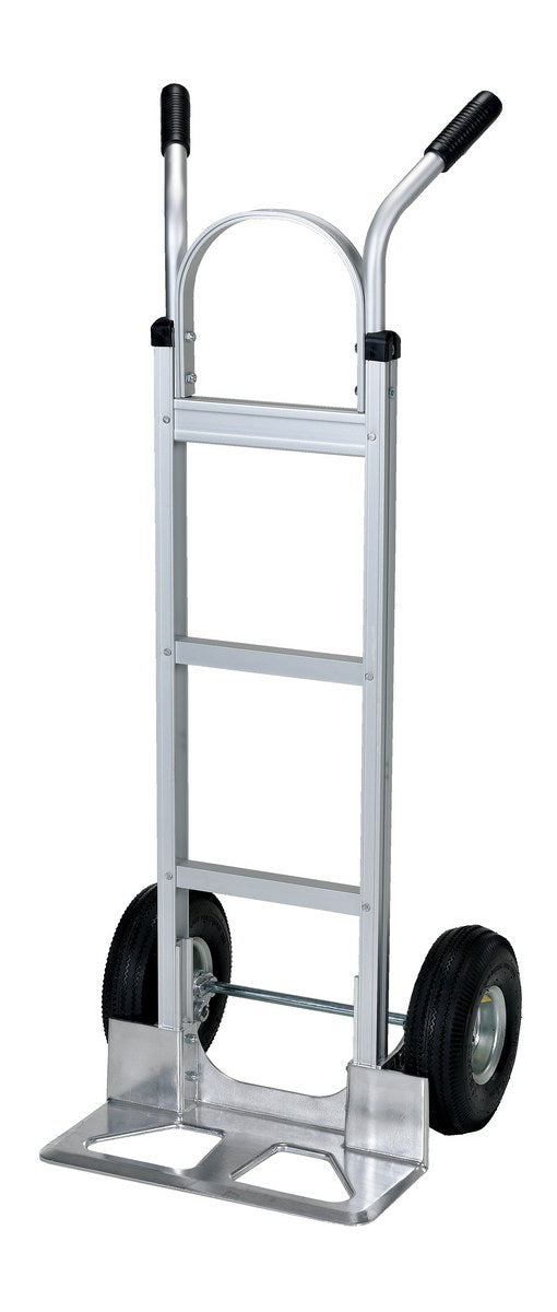 ALUMINUM HAND TRUCK W/ PNEUMATIC WHEELS