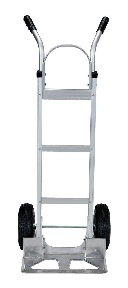ALUMINUM HAND TRUCK W/ PNEUMATIC WHEELS