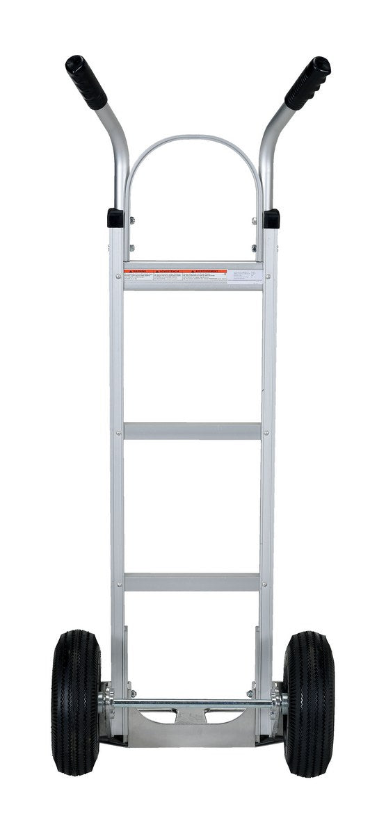 ALUMINUM HAND TRUCK W/ PNEUMATIC WHEELS