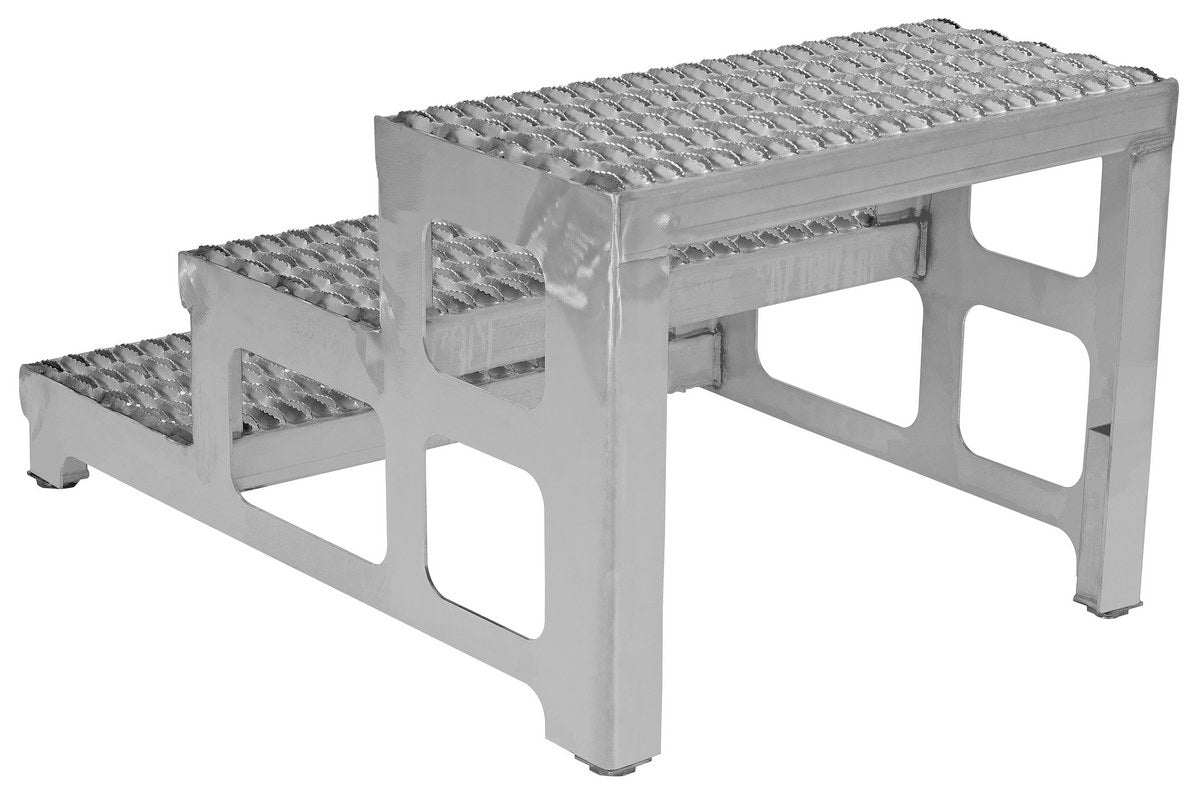 24" x 36" Stainless Steel Adjustable Serrated Step Mate Stand