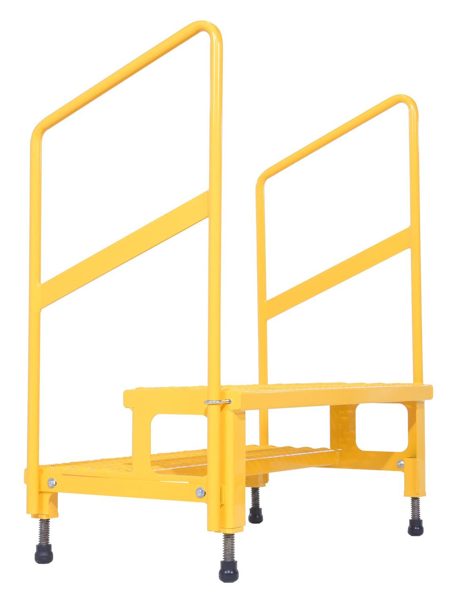 ADJ STEP STAND 2 STEP W/HANDRAIL 36 X 23 - Model ASP-36-HR