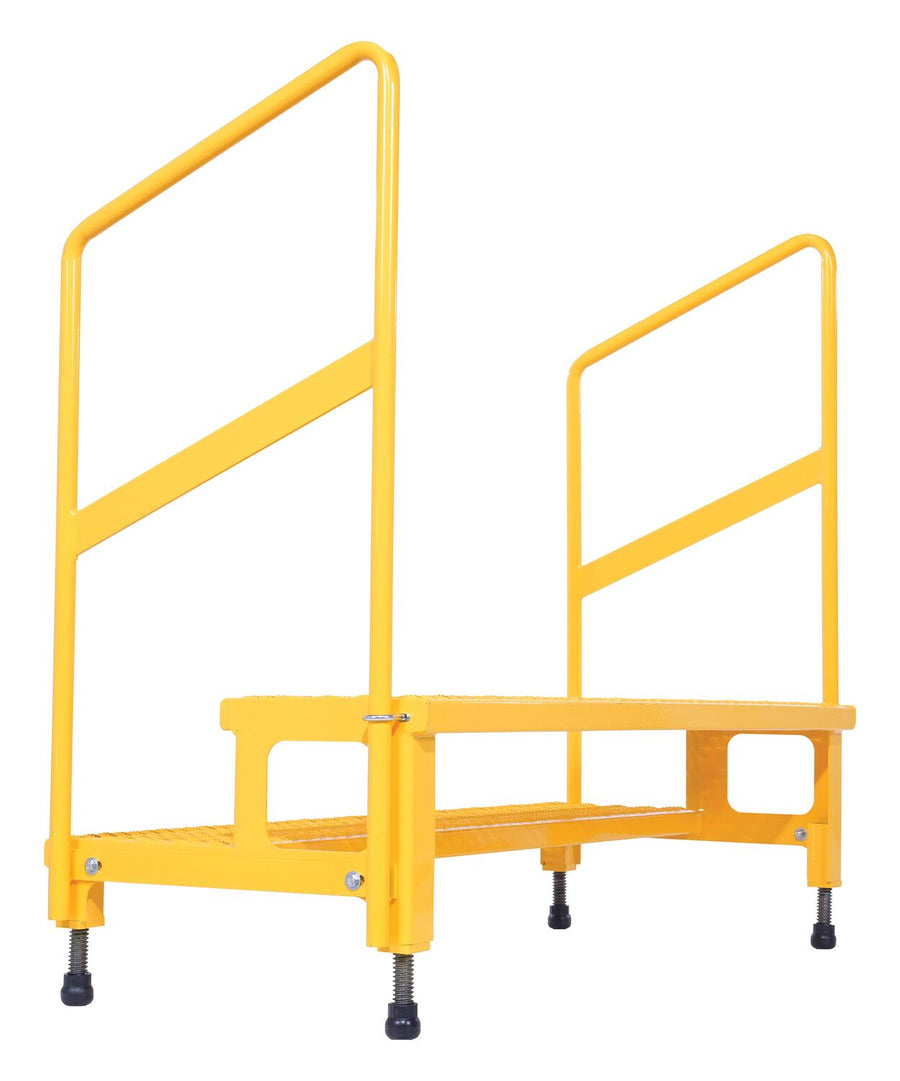 ADJ STEP STAND 2 STEP W/HANDRAIL 48 X 23 - Model ASP-48-HR
