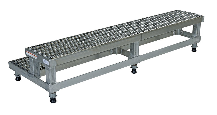 60" x 24" Aluminum Adjustable Serrated Step Mate Stand
